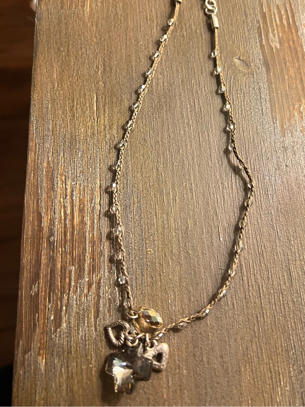 Brighton Karma Necklace crystals charms